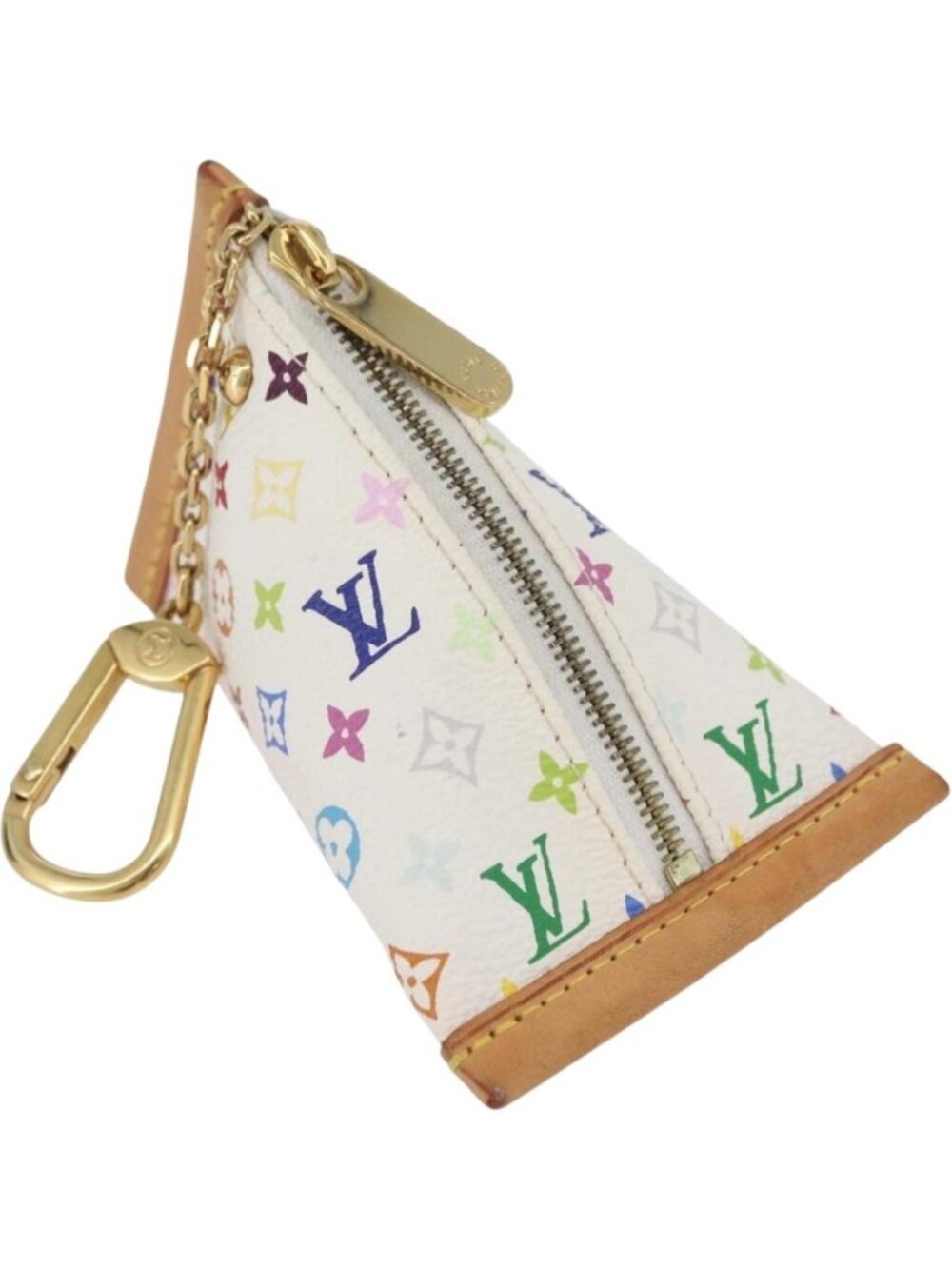 LOUIS VUITTON Monogram Multicolor Berlango Coin Purse White M58028